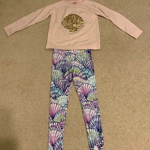 Lilly Pulitzer Leggings and tunic set for girls